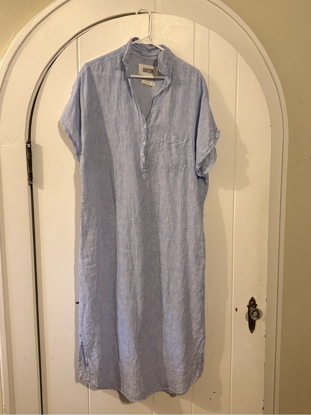 Grayson The Artist Blue and White Striped Dress